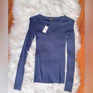NWT XS Express Blue long sleeve Top